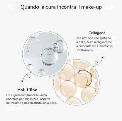 Fondotinta 2 in 1 con pennello integrato